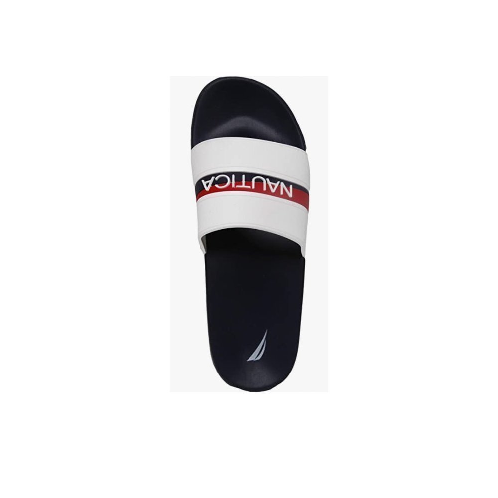 Nautica Men's Shower Sandals Open Toe Soft Slide House Slipper Size 9